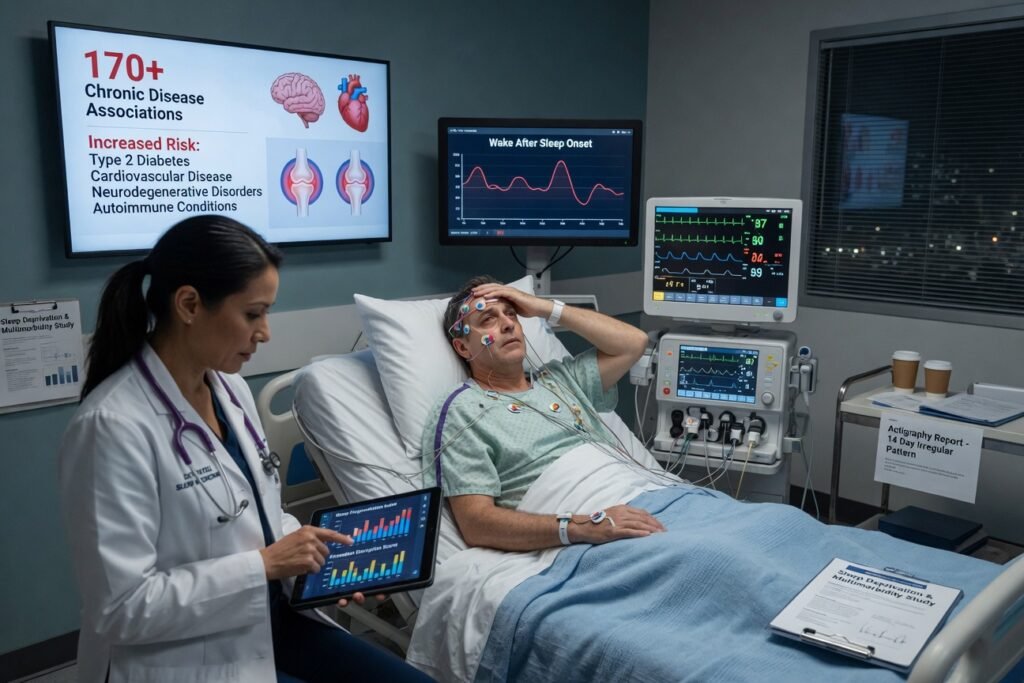 Sleep Deprivation and Irregular Sleep Patterns Linked to 170+ Chronic Diseases