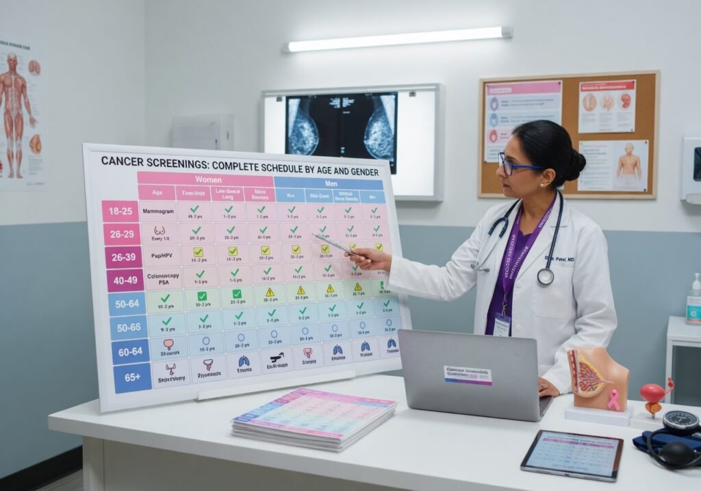 Cancer Screenings: Complete Schedule by Age and Gender