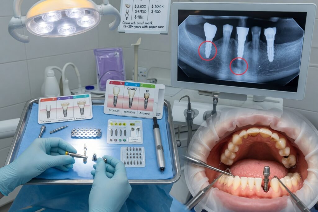 Dental Implants: Process Cost and Longevity
